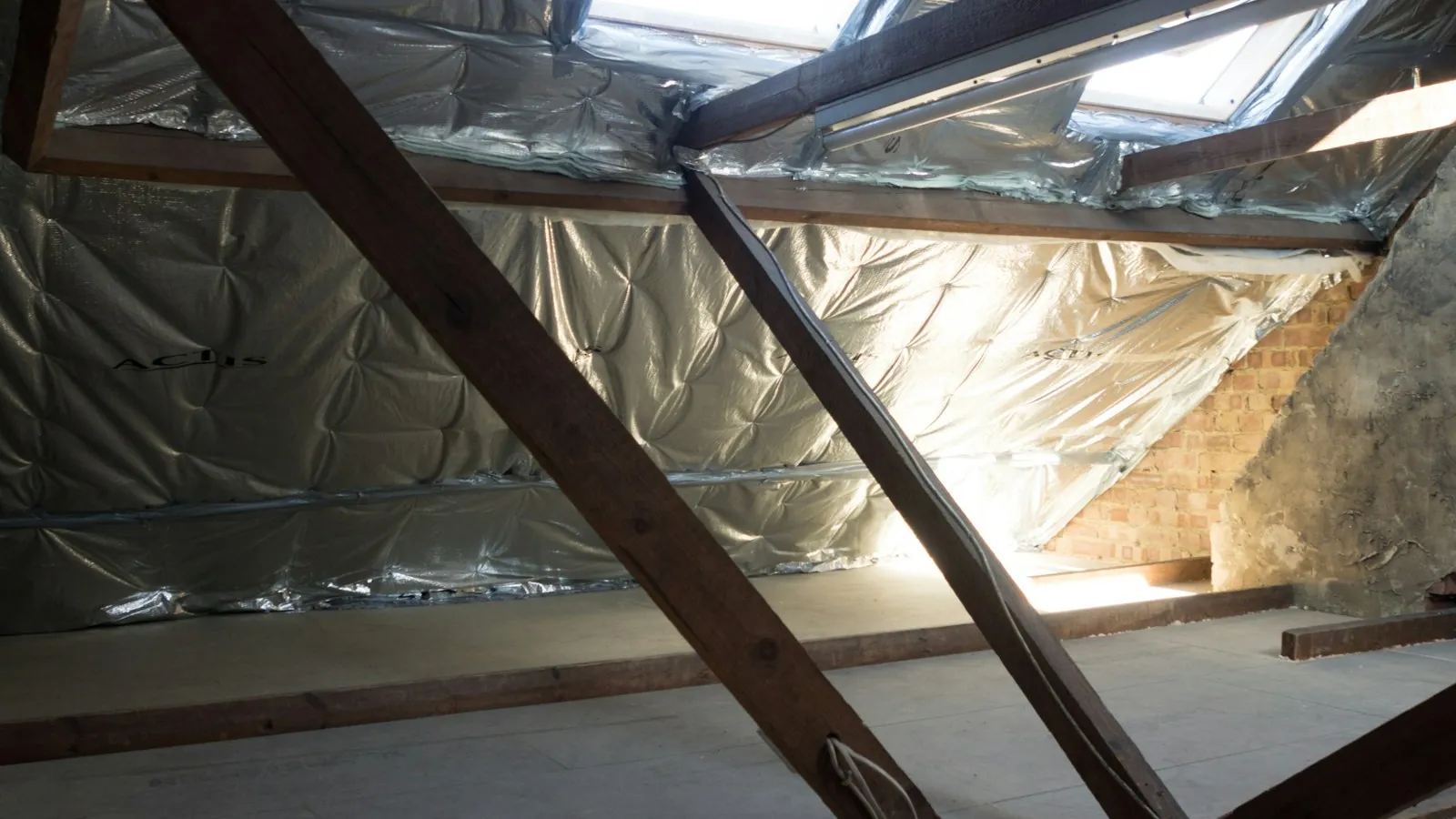 Insulated residential attic